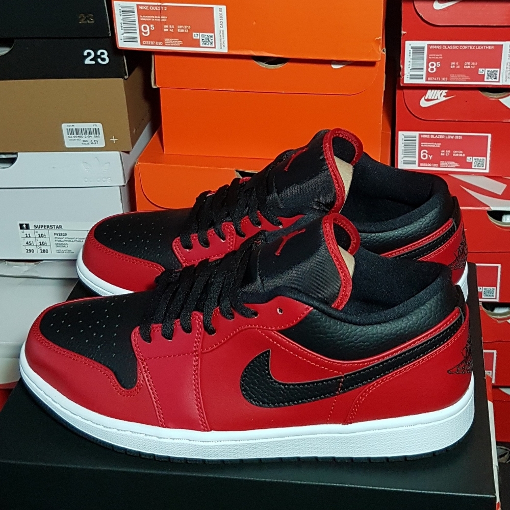AIR JORDAN 1 LOW "BRED" MEN'S US SIZE 10.5 BRAND NEW IN BOX